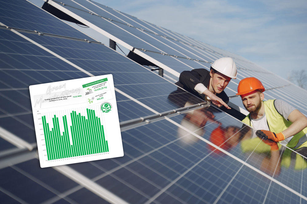 来自太阳能板的能量！ 